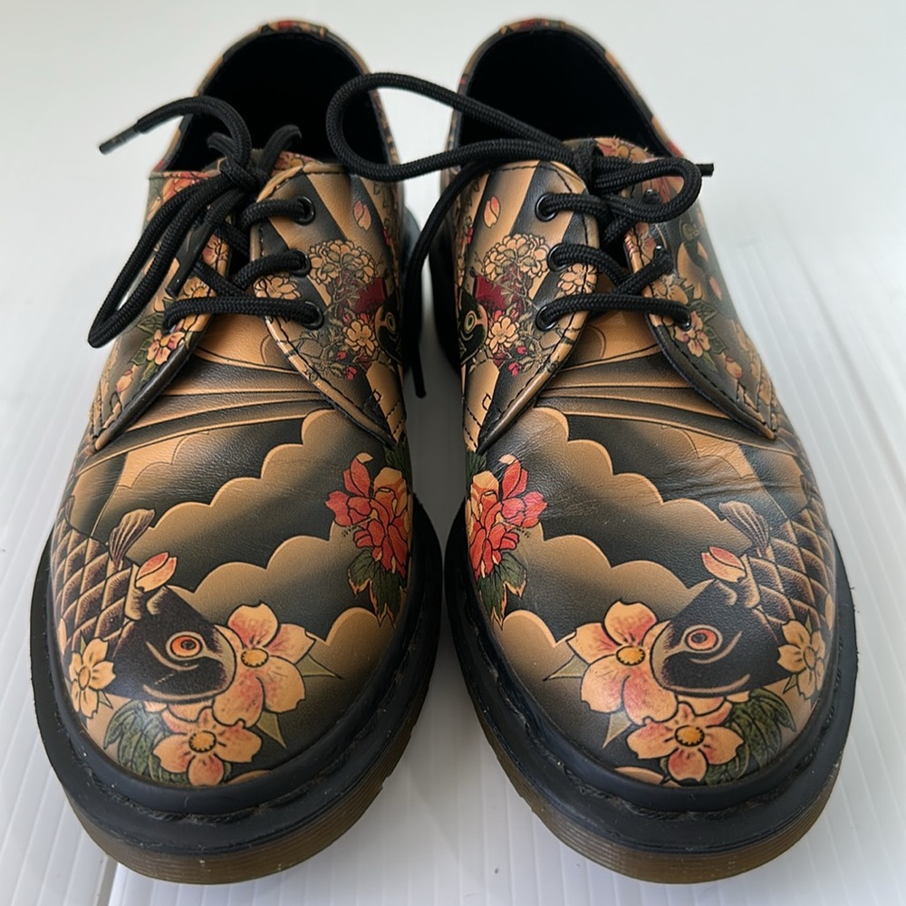 Dr. Martens x Evisu Wagara Koi FishTattoo 1461 Shoes,  7